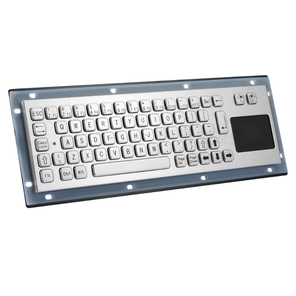 ip65 stainless steel kiosk waterproof industrial metal frame keyboard with metallic trackpad mouse and black coated back plate
ip65 stainless steel kiosk waterproof industrial metal frame keyboard with metallic trackpad mouse and black coated back plate
