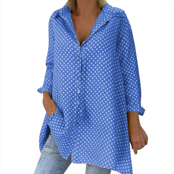 blouse 2020 casual women loose vintage long sleeve polka dots shirt fashion women autumn button blouse blusas plus size, White
blouse 2020 casual women loose vintage long sleeve polka dots shirt fashion women autumn button blouse blusas plus size, White