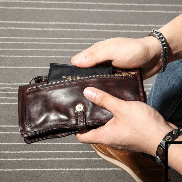 2022 hbp aetoo leather men's long wallet leather multi-card wallet new original retro buckle personality youth wallet, Red;black
2022 hbp aetoo leather men's long wallet leather multi-card wallet new original retro buckle personality youth wallet, Red;black