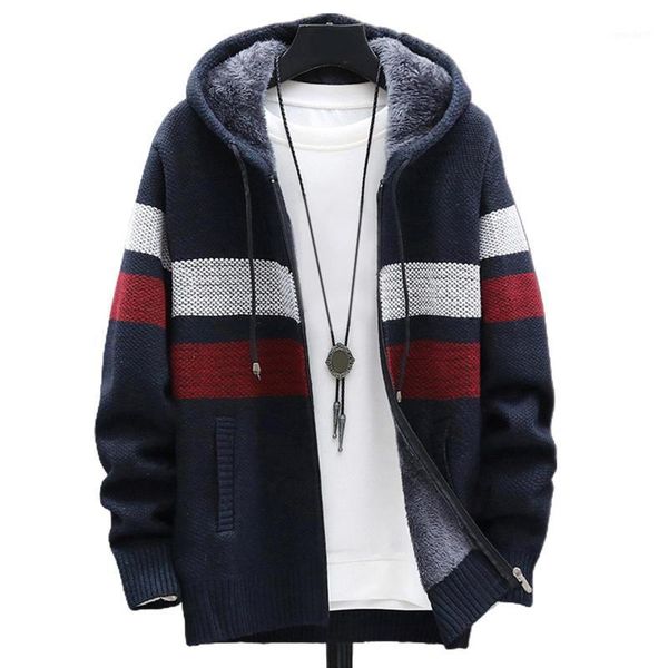 men's hoodies & sweatshirts autumn winter men long sleeve knitted hooded cardigan zip plush color block coat1, Black
men's hoodies & sweatshirts autumn winter men long sleeve knitted hooded cardigan zip plush color block coat1, Black