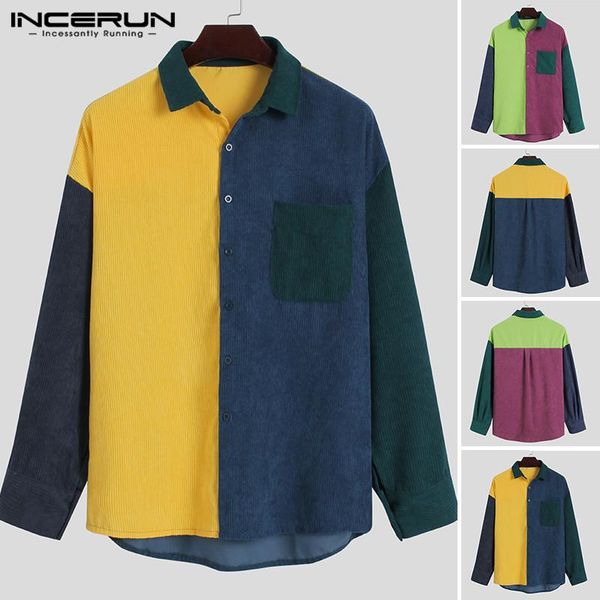 men patchwork chemise autumn long sleeve lapel camisa incerun leisure corduroy shirts man vinatge buttons shirts streetwear 3xl, White;black
men patchwork chemise autumn long sleeve lapel camisa incerun leisure corduroy shirts man vinatge buttons shirts streetwear 3xl, White;black