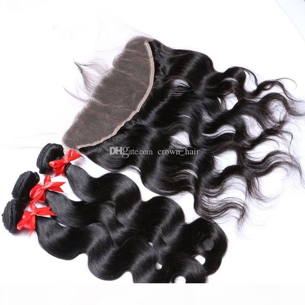 body wave human hair bundles with frontal ear to ear full lace frontals with bundles 4pcs lot middle three part, Black
body wave human hair bundles with frontal ear to ear full lace frontals with bundles 4pcs lot middle three part, Black