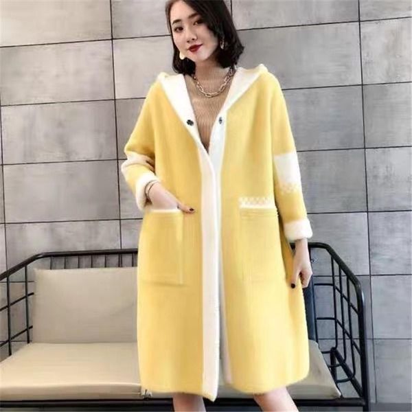 2019 two sides wear autumn and winter new thick warm water velvet coat female loose cardigan coat1, Black
2019 two sides wear autumn and winter new thick warm water velvet coat female loose cardigan coat1, Black