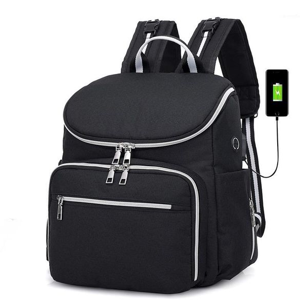 women outdoor travel fashion usb charge high capacity portable mummy bag baby stroller canvas backpack diaper bag for baby care1
women outdoor travel fashion usb charge high capacity portable mummy bag baby stroller canvas backpack diaper bag for baby care1