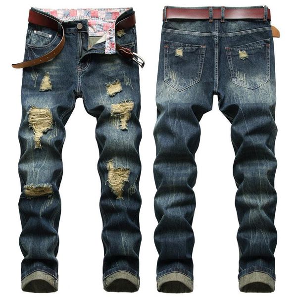 новая мода мужчин прямые джинсы regular pant рваные джинсы rip pant long denim дряблая men, Blue
новая мода мужчин прямые джинсы regular pant рваные джинсы rip pant long denim дряблая men, Blue