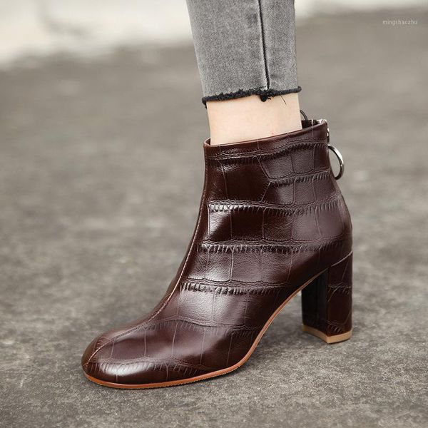 boots 2021 spring vintage leather for woman 7cm heeled bootie big size 3-40m shoe mujer botas1, Black
boots 2021 spring vintage leather for woman 7cm heeled bootie big size 3-40m shoe mujer botas1, Black