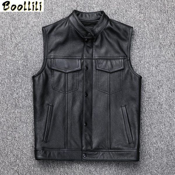 boollili men's genuine leather vest sleeveless real cow leather coat motorcycle jacket man short vests for men jackets 20201, Black
boollili men's genuine leather vest sleeveless real cow leather coat motorcycle jacket man short vests for men jackets 20201, Black