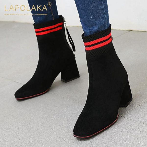 brand new large sizes 50 square heels elegant office lady fashion ankle sock boots female winter women shoes footwear, Black
brand new large sizes 50 square heels elegant office lady fashion ankle sock boots female winter women shoes footwear, Black