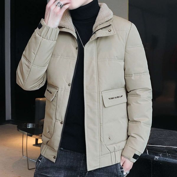 2020 new thickened men's coat autumn and winter korean fashion tide brand padded jacket tooling down cotton, Black
2020 new thickened men's coat autumn and winter korean fashion tide brand padded jacket tooling down cotton, Black