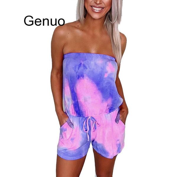 women's jumpsuits & rompers tie-dye print strapless 2021 women playsuit jumpsuit summer casual overalls streetwear sleeveless party, Black;white
women's jumpsuits & rompers tie-dye print strapless 2021 women playsuit jumpsuit summer casual overalls streetwear sleeveless party, Black;white