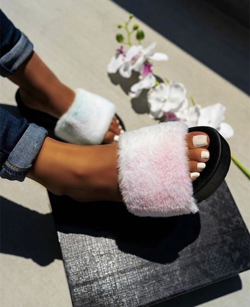 thick-bottomed furry lady slippers slippers women out wear rainbow furry platform woman slides #y381, Black
thick-bottomed furry lady slippers slippers women out wear rainbow furry platform woman slides #y381, Black