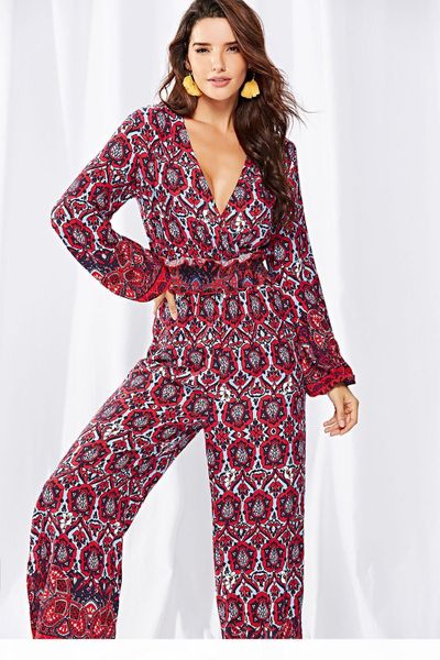 new arrived printed boho jumpsuit beach flower print v-neck wide leg split rompers elegant women jumpsuitd long overalls 2019 spring, Black;white
new arrived printed boho jumpsuit beach flower print v-neck wide leg split rompers elegant women jumpsuitd long overalls 2019 spring, Black;white