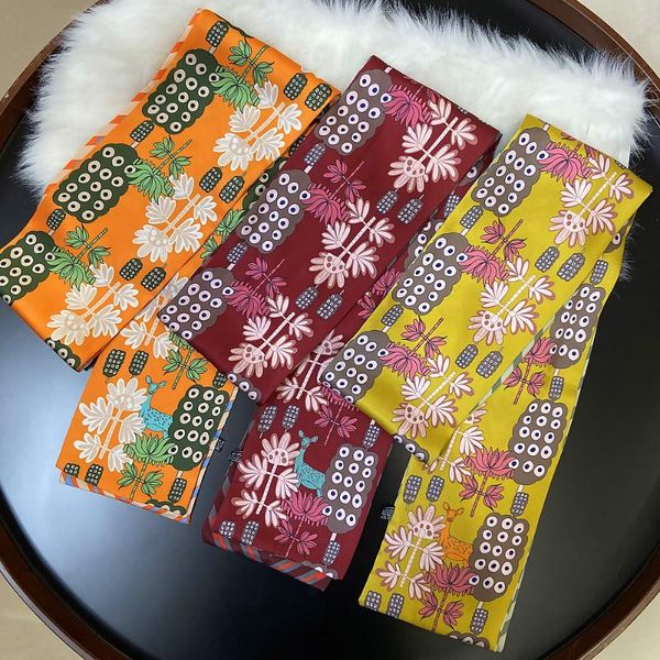 scarves 160*13cm style all-match animal small tree printed twill weave silk women's long scarf, Blue;gray
scarves 160*13cm style all-match animal small tree printed twill weave silk women's long scarf, Blue;gray