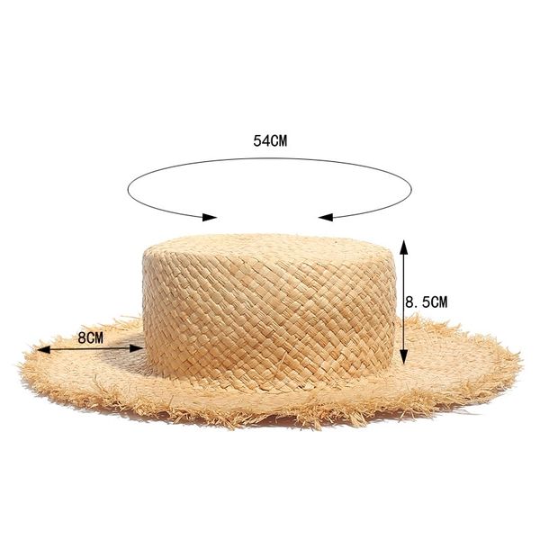 child girls boy flat real raffia straw sun kids large brim summer children cute boater beach hat 50cm new y200714, Blue;gray
child girls boy flat real raffia straw sun kids large brim summer children cute boater beach hat 50cm new y200714, Blue;gray