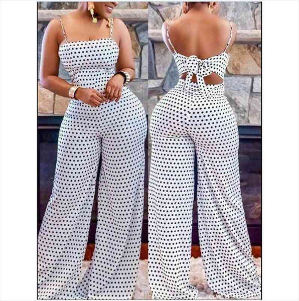 arrival womens strap sleeveless jumpsuit polka dot wide leg romper ladies casual slim playsuit holiday party wear summer, Black;white
arrival womens strap sleeveless jumpsuit polka dot wide leg romper ladies casual slim playsuit holiday party wear summer, Black;white