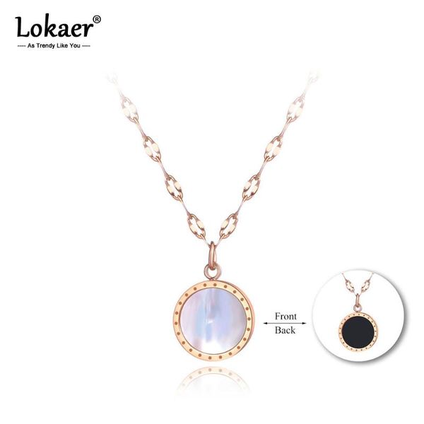 chokers lokaer classic love black white shell chain pendant necklace rose gold color stainless steel necklaces jewelry n19005, Golden;silver
chokers lokaer classic love black white shell chain pendant necklace rose gold color stainless steel necklaces jewelry n19005, Golden;silver