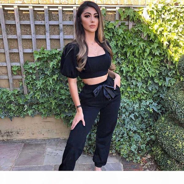 newasia summer womens loungewear set vintage square collar short puff sleeve crop long pant two piece set pink jogging suit, Gray
newasia summer womens loungewear set vintage square collar short puff sleeve crop long pant two piece set pink jogging suit, Gray