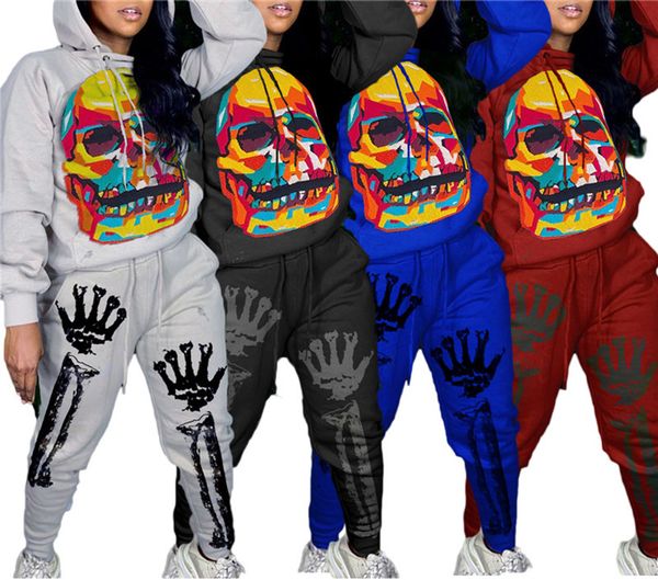 women halloween clothing fall winter hallowmas tracksuits casual hooded hoodies pants human skeleton two piece set s-2xl sportswear 4044, Black;gray
women halloween clothing fall winter hallowmas tracksuits casual hooded hoodies pants human skeleton two piece set s-2xl sportswear 4044, Black;gray