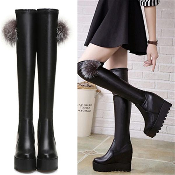boots 2021 fashion chunky leather over the knee height increasing round toe women shoes autumn winter casual long slim boots1, Black
boots 2021 fashion chunky leather over the knee height increasing round toe women shoes autumn winter casual long slim boots1, Black