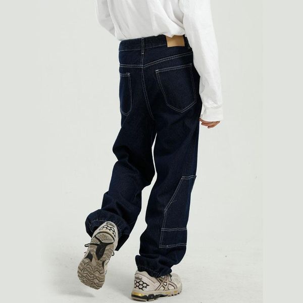 men's jeans men pocket loose casual denim harem trousers male streetwear hip hop fashion cargo pants, Blue
men's jeans men pocket loose casual denim harem trousers male streetwear hip hop fashion cargo pants, Blue