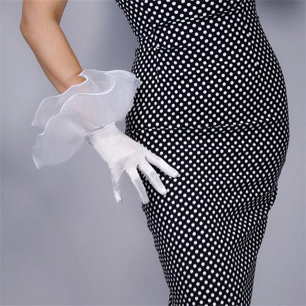 five fingers gloves silk lace elastic mercerized satin white ultra short large double-layer mesh ruffle women wsg03, Blue;gray
five fingers gloves silk lace elastic mercerized satin white ultra short large double-layer mesh ruffle women wsg03, Blue;gray
