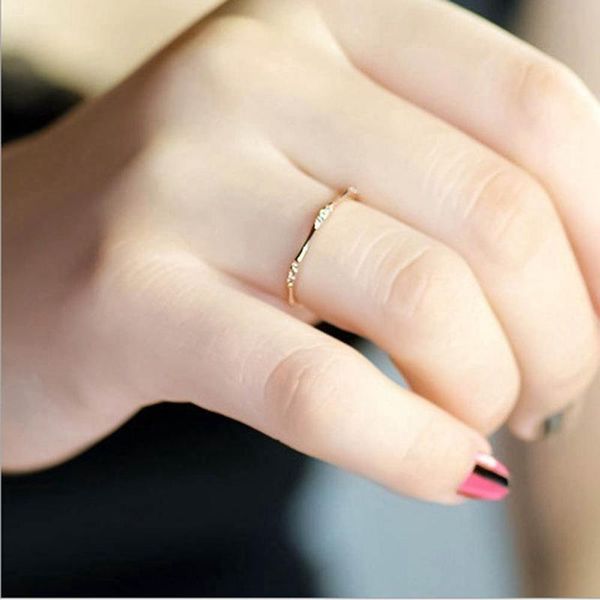 1 pc cubic zircon thin ring exquisite gold sliver rose gold color ring for women engagement wedding anniversary fashion jewelry, Slivery;golden
1 pc cubic zircon thin ring exquisite gold sliver rose gold color ring for women engagement wedding anniversary fashion jewelry, Slivery;golden