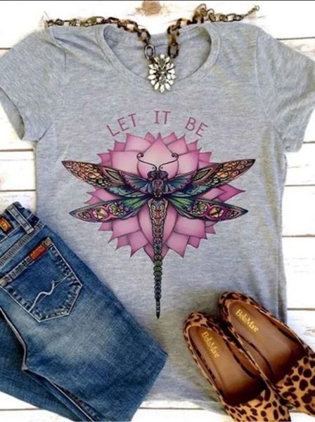 tqvn4 база вверх printedshirt let it be стрекоза рукав футболка вокруг шеи короткого т случайной верхние db3zj, White
tqvn4 база вверх printedshirt let it be стрекоза рукав футболка вокруг шеи короткого т случайной верхние db3zj, White