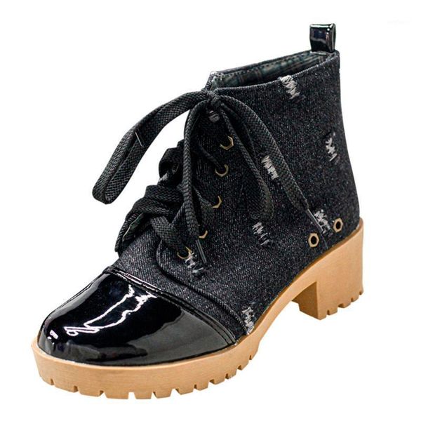 women lace-up boots fashion mixed colors round toe square heels vintage motorcycle boot western horse riding classical shoes1, Black
women lace-up boots fashion mixed colors round toe square heels vintage motorcycle boot western horse riding classical shoes1, Black