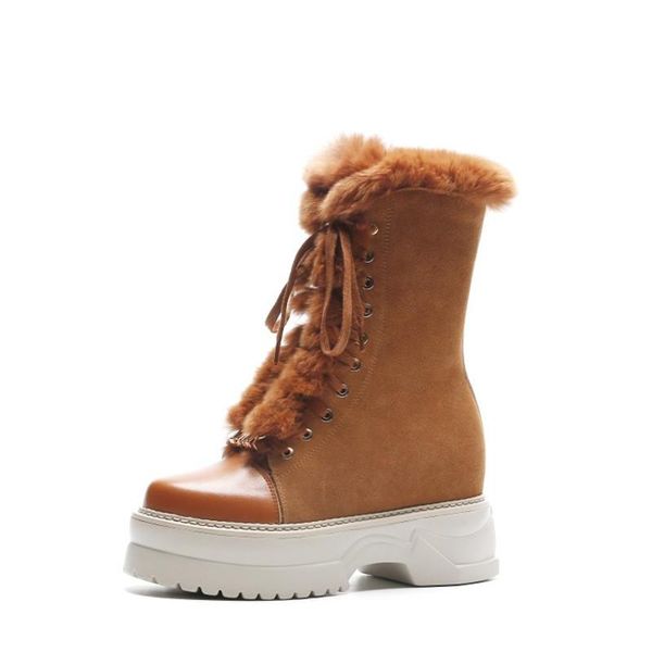 boots warm fur winter height increasing heel leather women shoes zipper platform ankle autumn plush snow work, Black
boots warm fur winter height increasing heel leather women shoes zipper platform ankle autumn plush snow work, Black