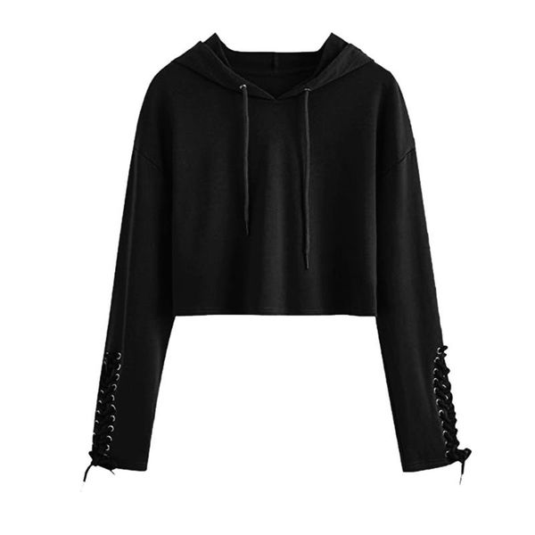 women's hoodies & sweatshirts autumn long sleeve crop casual pullover tee solid o neck elegant sweet brief, Black
women's hoodies & sweatshirts autumn long sleeve crop casual pullover tee solid o neck elegant sweet brief, Black