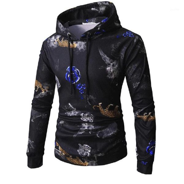 2019 men's hoodie long sleeve printed hooded sweatshirt male outwear blouse l07181, Black
2019 men's hoodie long sleeve printed hooded sweatshirt male outwear blouse l07181, Black