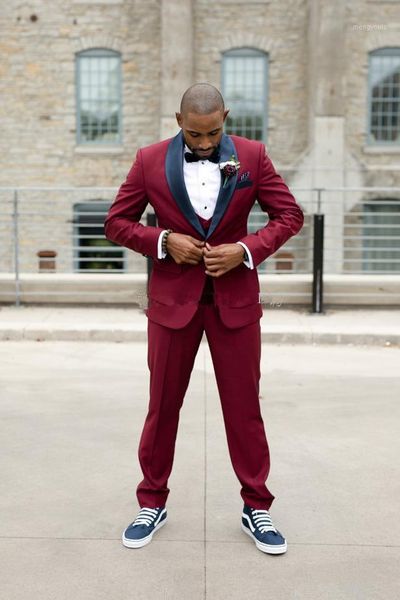 handsome one button burgundy wedding suits for men shawl lapel business suits formal groom tuxedos mens jacket+vest+pant1, White;black
handsome one button burgundy wedding suits for men shawl lapel business suits formal groom tuxedos mens jacket+vest+pant1, White;black