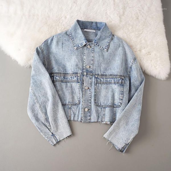 cthink autumn 2020 casual demin jacket loose fashion women's denim jacket stylish korean jeans women outerwear coats1, Black;brown
cthink autumn 2020 casual demin jacket loose fashion women's denim jacket stylish korean jeans women outerwear coats1, Black;brown