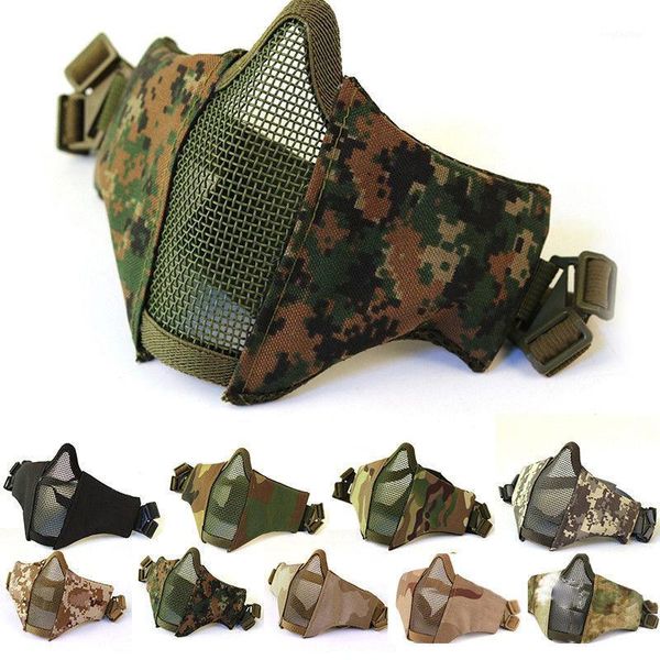 party masks tactical mesh mask air soft shooting games camo half face protective lower breathable1
party masks tactical mesh mask air soft shooting games camo half face protective lower breathable1