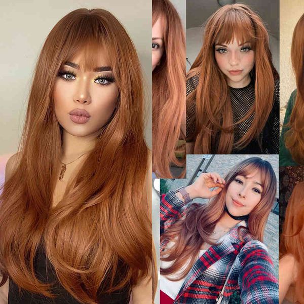 hair synthetic wigs cosplay henry margu long straight synthetic wigs with bangs brown red copper ginger machine made wig for women cosplay h, Black
hair synthetic wigs cosplay henry margu long straight synthetic wigs with bangs brown red copper ginger machine made wig for women cosplay h, Black