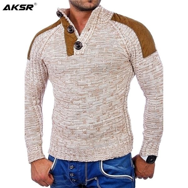 men's warm pullover sweaters with buttons oversized knitted wool pullovers jumpers men turtleneck new men clothing 201201, White;black
men's warm pullover sweaters with buttons oversized knitted wool pullovers jumpers men turtleneck new men clothing 201201, White;black