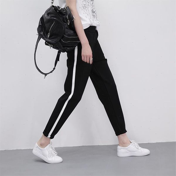 long pants womens trousers female clothes double striped jogger haren pants sweatpants trousers womens sports pants, Black;white
long pants womens trousers female clothes double striped jogger haren pants sweatpants trousers womens sports pants, Black;white