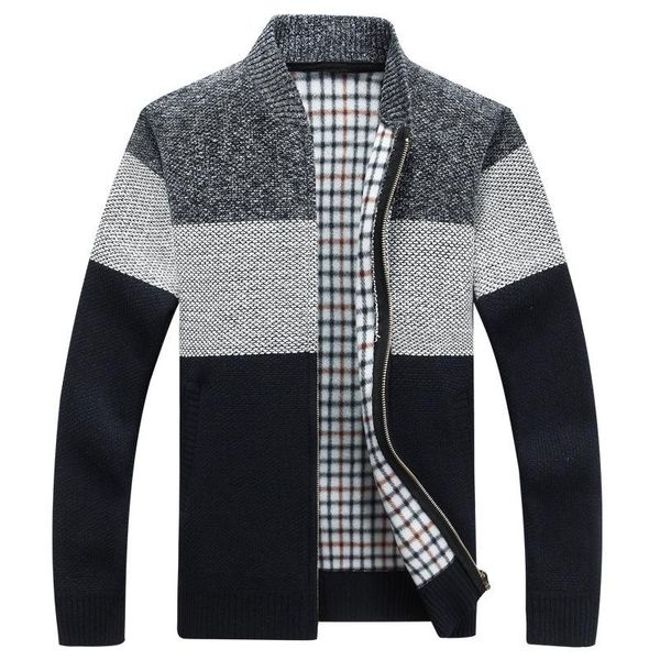 winter fashion patchwork mens knitted jackets thick comfy long sleeve sweater coat warm stand collar fall tide casual cardigan, White;black
winter fashion patchwork mens knitted jackets thick comfy long sleeve sweater coat warm stand collar fall tide casual cardigan, White;black