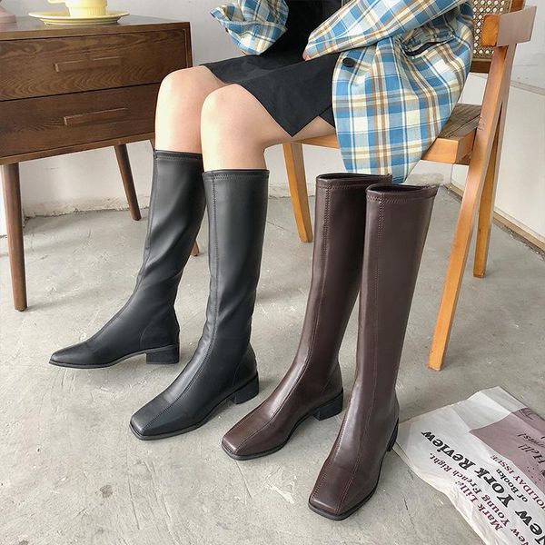boots shoes winter lady flat heel thigh high heels leather booties boots-women luxury designer round toe, Black
boots shoes winter lady flat heel thigh high heels leather booties boots-women luxury designer round toe, Black
