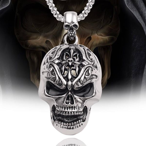 pendant necklaces fashion jewelry cool rock suffocating big skull chain men's stainless steel pendants harajuku street halloween gift, Silver
pendant necklaces fashion jewelry cool rock suffocating big skull chain men's stainless steel pendants harajuku street halloween gift, Silver