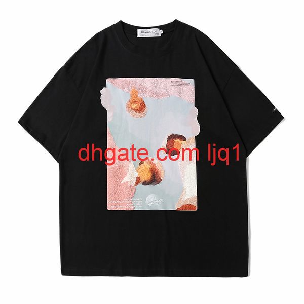 abstract printed short sleeve t-shirt men's high street fashion 5-sleeve bf harajuku fashion loose half sleeve t-shirt, White;black
abstract printed short sleeve t-shirt men's high street fashion 5-sleeve bf harajuku fashion loose half sleeve t-shirt, White;black