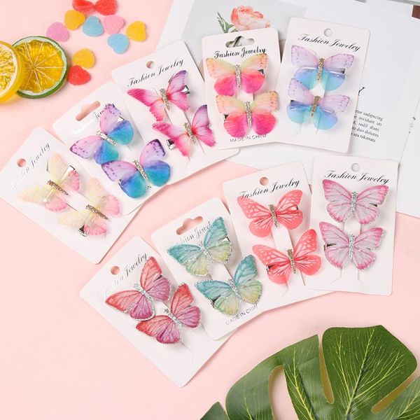 2pcs/set girls colorful dream butterfly cartoon hairpin children fashion hair clips for hair barrettes headband accessories, Slivery;white
2pcs/set girls colorful dream butterfly cartoon hairpin children fashion hair clips for hair barrettes headband accessories, Slivery;white