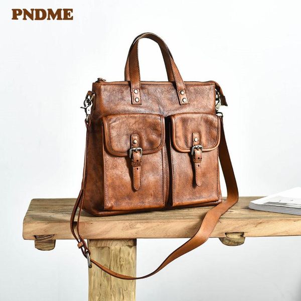 pndme vintage high-quality genuine leather men's briefcase luxury natural real cowhide work handbag casual brown messenger bags
pndme vintage high-quality genuine leather men's briefcase luxury natural real cowhide work handbag casual brown messenger bags