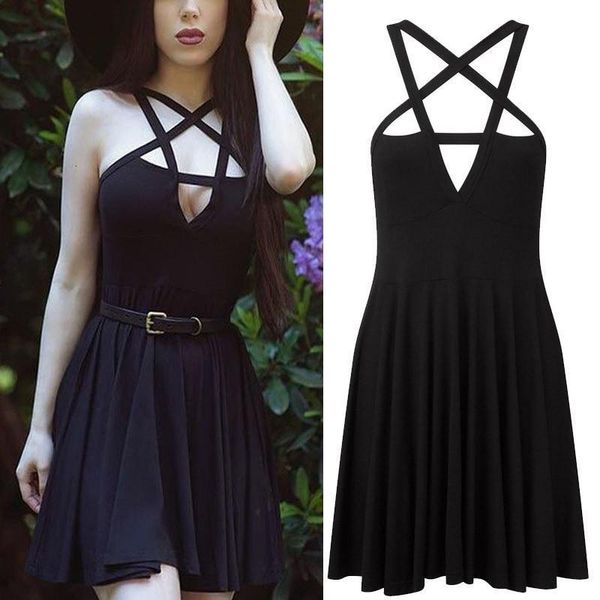 fashion women five-pointed star wrapped ladies long sling dress gothic vintage romantic casual dress, Black;gray
fashion women five-pointed star wrapped ladies long sling dress gothic vintage romantic casual dress, Black;gray