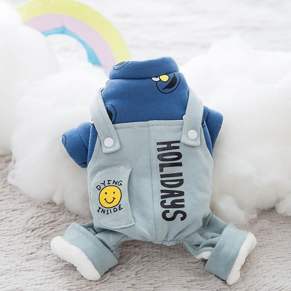 autumn and winter quilted cotton warm inside dog four-legged pet clothing for small and medium-sized dogs thick cartoon overalls
autumn and winter quilted cotton warm inside dog four-legged pet clothing for small and medium-sized dogs thick cartoon overalls