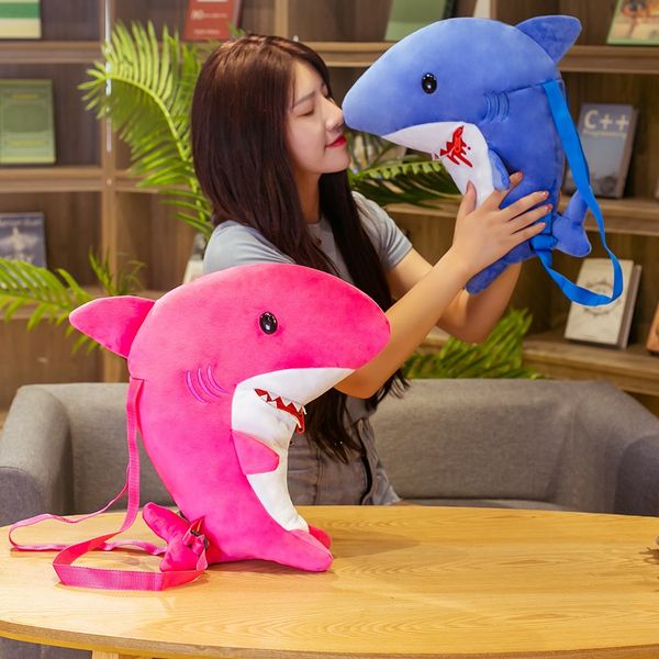 lovely cartoon shark plush toy backpack stuffed marine animal fish plush toys schoolbag toy for children christmas gift
lovely cartoon shark plush toy backpack stuffed marine animal fish plush toys schoolbag toy for children christmas gift