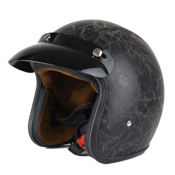 3/4 open face motorcycle helmet retro vintage leather jet helmets moto cruiser chopper scooter dot certification
3/4 open face motorcycle helmet retro vintage leather jet helmets moto cruiser chopper scooter dot certification