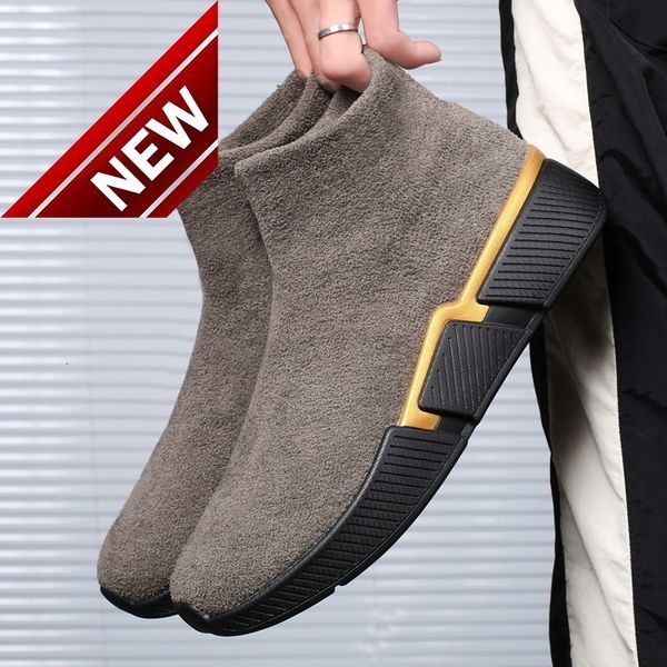 cotton winter thick velvet warm sports tourism walking shoes men's snow boots large, Black
cotton winter thick velvet warm sports tourism walking shoes men's snow boots large, Black