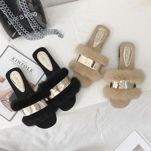 slippers gold bling fur shoes women flock cork summer fashion outdoor furry sandals woman fluffy flip flops black/beige mules1
slippers gold bling fur shoes women flock cork summer fashion outdoor furry sandals woman fluffy flip flops black/beige mules1