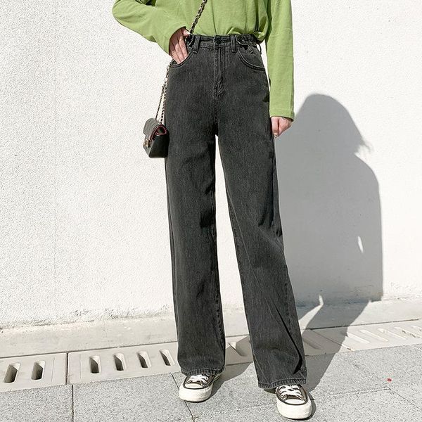 the new spring/summer 2020 high-waisted multi-buckle straight-leg wide-leg denim mops for women1, Blue
the new spring/summer 2020 high-waisted multi-buckle straight-leg wide-leg denim mops for women1, Blue